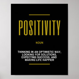 Positiviteit Inspirerend citaat op succes Poster