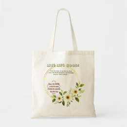 Positiviteit inspirerend tote bag
