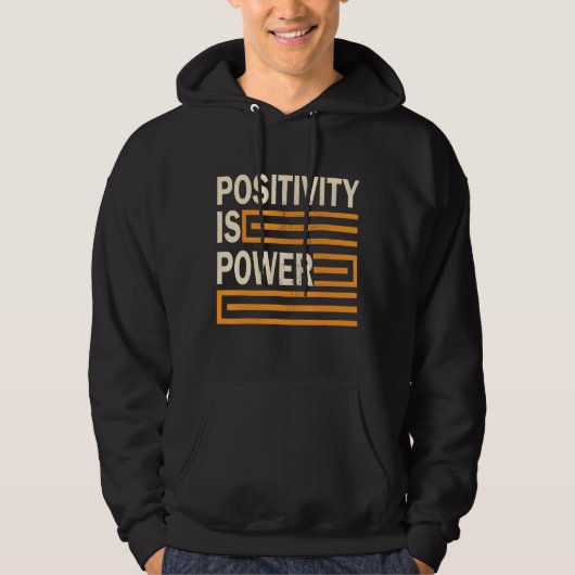Positiviteit is de Inspirerend motivatie van de en Hoodie (Voorkant)