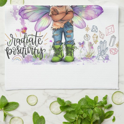 Positiviteit Lil' Fairy Keuken Handdoeken (Gevouwen)