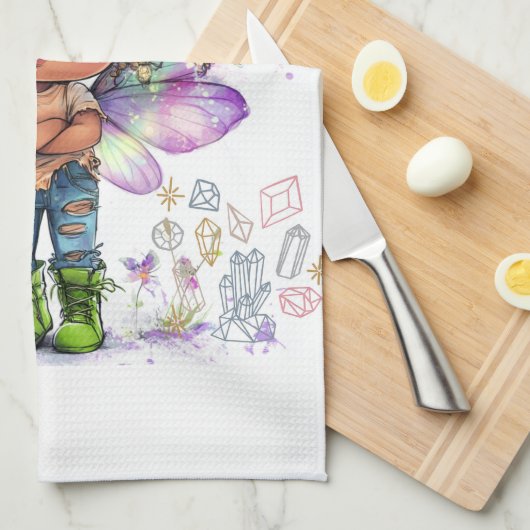 Positiviteit Lil' Fairy Keuken Handdoeken (Quarter Fold)