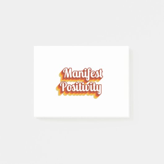 Positiviteit manifesteren post-it® notes (Voorkant)