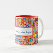 Positiviteit Mok - Op de donkerste dagen, schitter (Voorkant rechts)