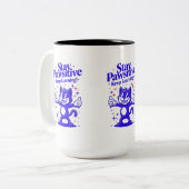 positiviteit-Mok Tweekleurige Koffiemok (Voorkant links)