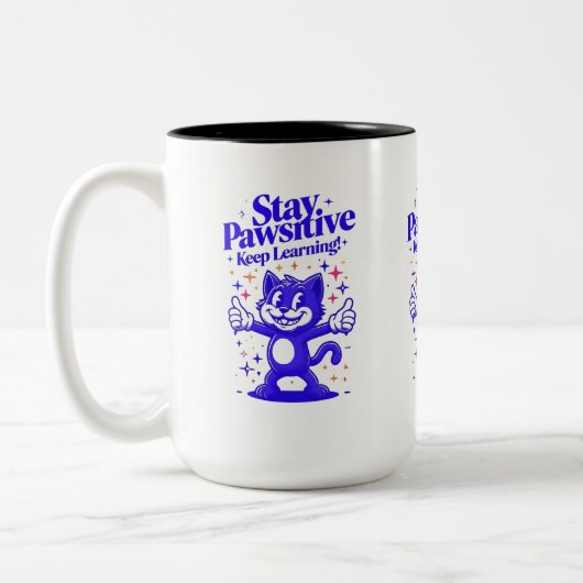 positiviteit-Mok Tweekleurige Koffiemok (Links)