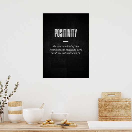 Positiviteit Poster (Keuken)