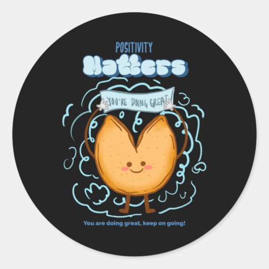 Positiviteit S-Sticker Ronde Sticker (Voorkant)
