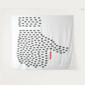 Positiviteit Tapijt Wandkleed (Voorkant (horizontaal))