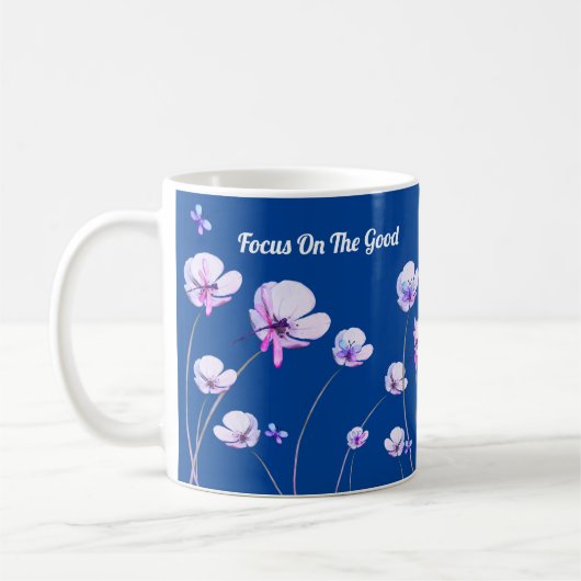 Positiviteit tot Bloei Mug Koffiemok (Links)