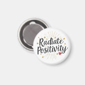 Positiviteit uitstralen – Motivatie sterrenquote Magneet (Voorkant / Achterkant)