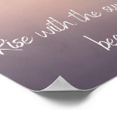 Positiviteit van natuur: Vrede en vreugde omarmen Poster (Hoek)