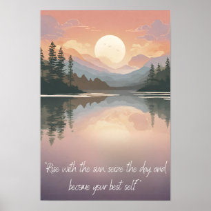 Positiviteit van natuur: Vrede en vreugde omarmen Poster