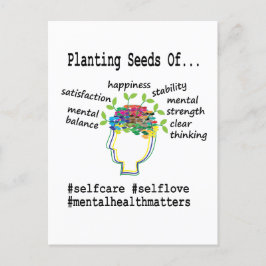 Positiviteit voor geestelijke gezondheid briefkaart