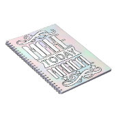 Positiviteit voor geestelijke gezondheid citeert n notitieboek (Rechterzijde)