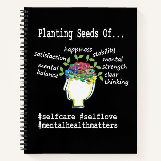 Positiviteit voor geestelijke gezondheid notitieboek (Voorkant)