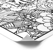 Positiviteit, vreugde, therapeutische kleuring, ze poster (Hoek)