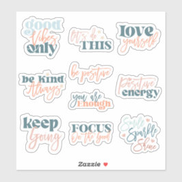 Positiviteit Zelf Liefde 10pc Waterdichte Sticker 