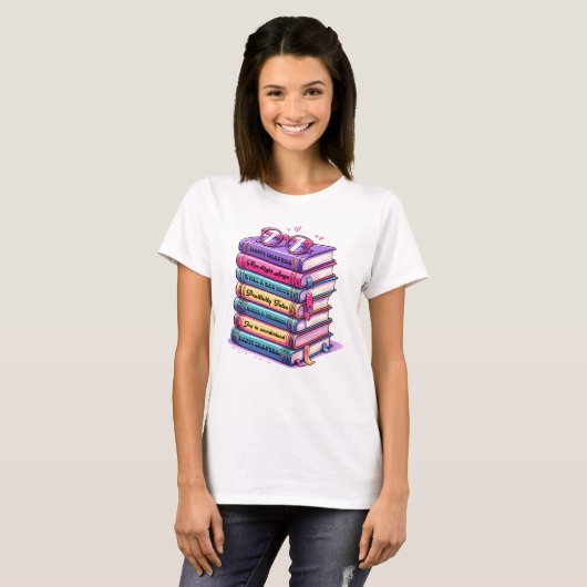 Positiviteitsboeken T-shirt (Voorkant volledig)