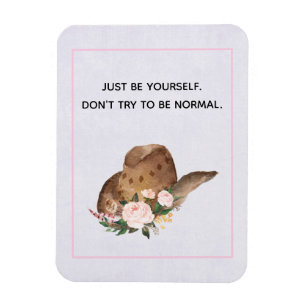 Positiviteitscijfer Wees jezelf met Cowgirl Pet Magneet