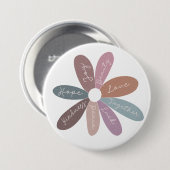 Positiviteitsgeluk Daisy Daily Affirmations Cute Ronde Button 7,6 Cm (Voorkant /achterkant)