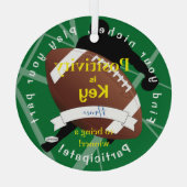 Positiviteitsiroop: groen HAMbyWG Glas Ornament (Achterkant)