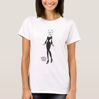 Positiviteitsmeisje™ BW T-shirt voor dames op de s