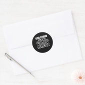 Positiviteitswaander vitiligo ronde sticker (Envelop)