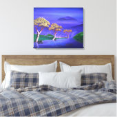Positivitree voor Yoko Abstract Imaginair Lake Canvas Afdruk (Insitu (Slaapkamer))