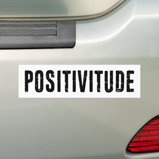 Positivitude Bumpersticker (Op auto)
