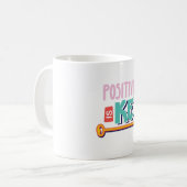 positivity is the key design  koffiemok (Voorkant links)