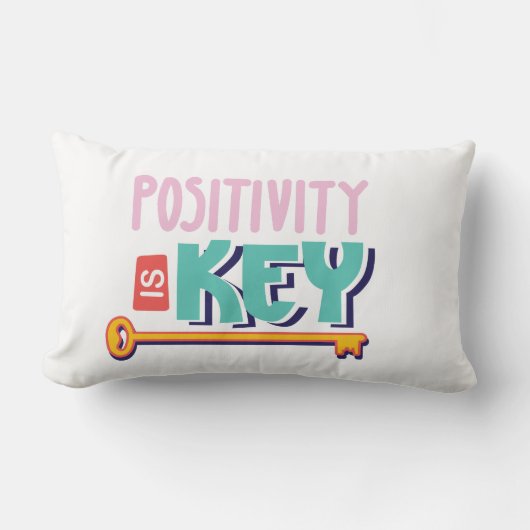 positivity is the key design kussen (Voorkant)