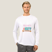 positivity is the key design Tri-Blend shirt (Voorkant)