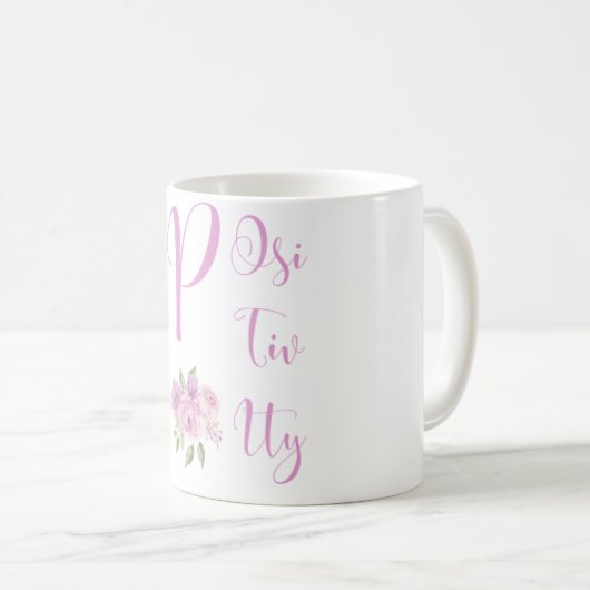 Positivity mug koffiemok (Voorkant rechts)