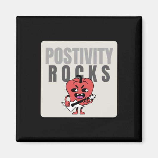 positivity Rocks-Sticker Magneet (Voorkant)