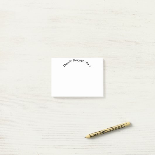 PosItNotes- Niet vergeten om Post-it® Notes (Op bureau)