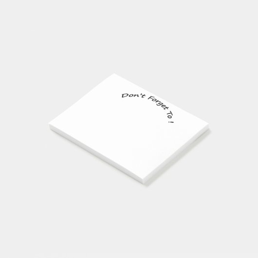 PosItNotes- Niet vergeten om Post-it® Notes (Schuin)