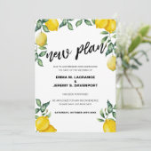 Posponed bruiloft date, lemon new plan aankondigin save the date (Staand voorkant)
