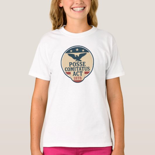 Posse Comitatus Act 1878 Seal Design T-shirt (Voorkant)
