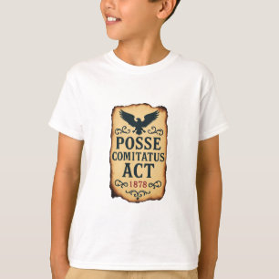 Posse Comitatus Act 1878 Vintage Poster T-shirt