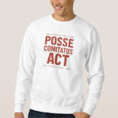 Posse Comitatus Act Distressed Barbed Wire Design Trui (Voorkant)