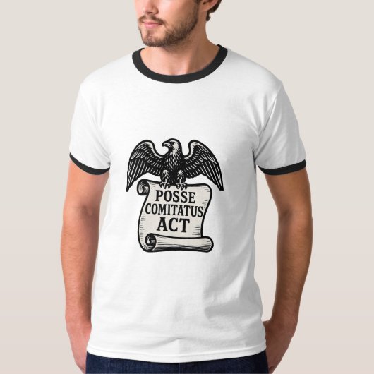 Posse Comitatus Act Eagle Scroll T-shirt (Voorkant)