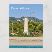 Possidi Lighthouse, Greece, Postcard Briefkaart (Voorkant)