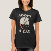 Possum Adopt A Cat Cute Opossums Team Trash Vibes T-shirt (Voorkant)
