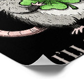 Possum als ik kattenkwaad uithaal op St. Patrick's Poster (Hoek)