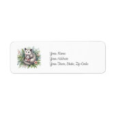 Possum Animal Baby shower Etiket (Voorkant)