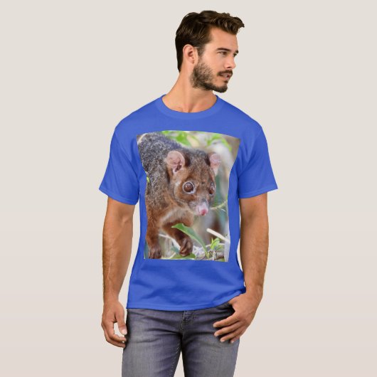 Possum at Arkarra Lagoons caesium funny T-shirt (Voorkant volledig)