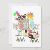 Possum Cake Gelukkige Verjaardag uitnodiging (Voorkant)