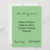 Possum Cake Gelukkige Verjaardag uitnodiging (Achterkant)