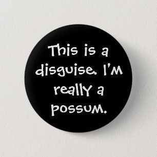 Possum Costume Ronde Button 5,7 Cm