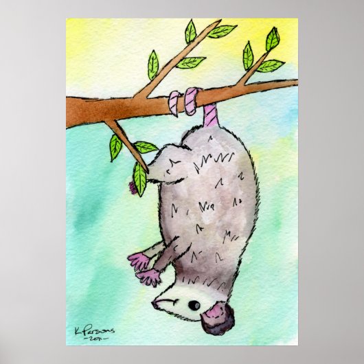 Possum Danglin' Poster (Voorkant)